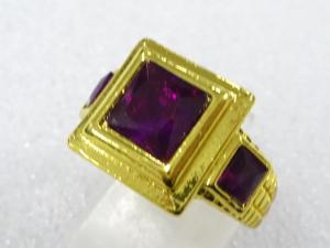 色石　指輪(16号)